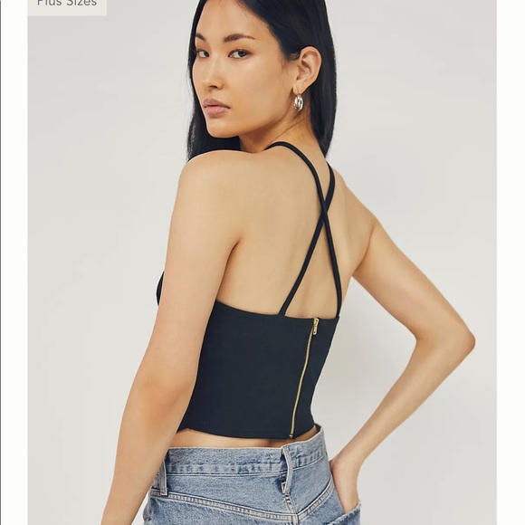 Anthropology eri +ali Hanky Hem Halter Top - Picture 2 of 5